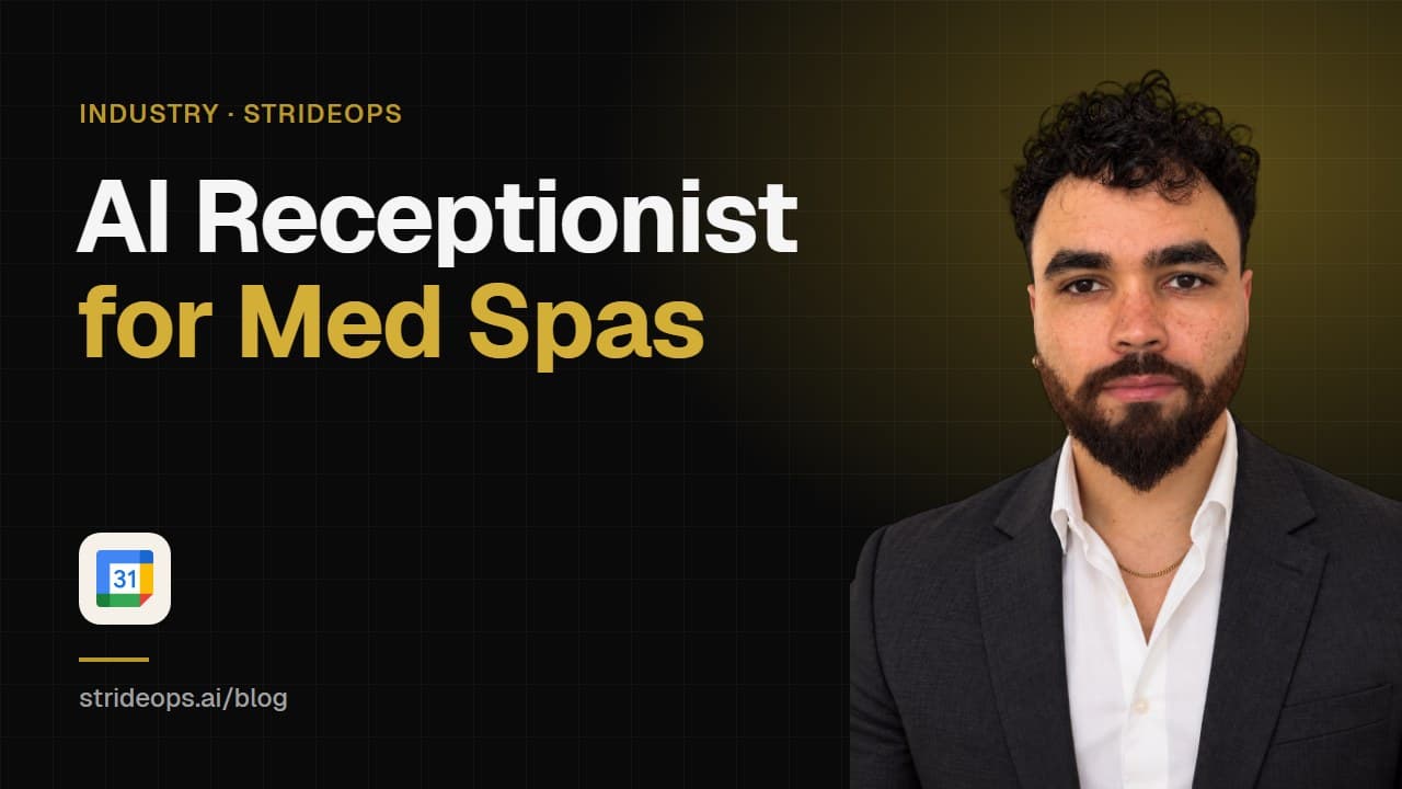 AI Receptionist for Med Spa Clinics: What It Should Handle